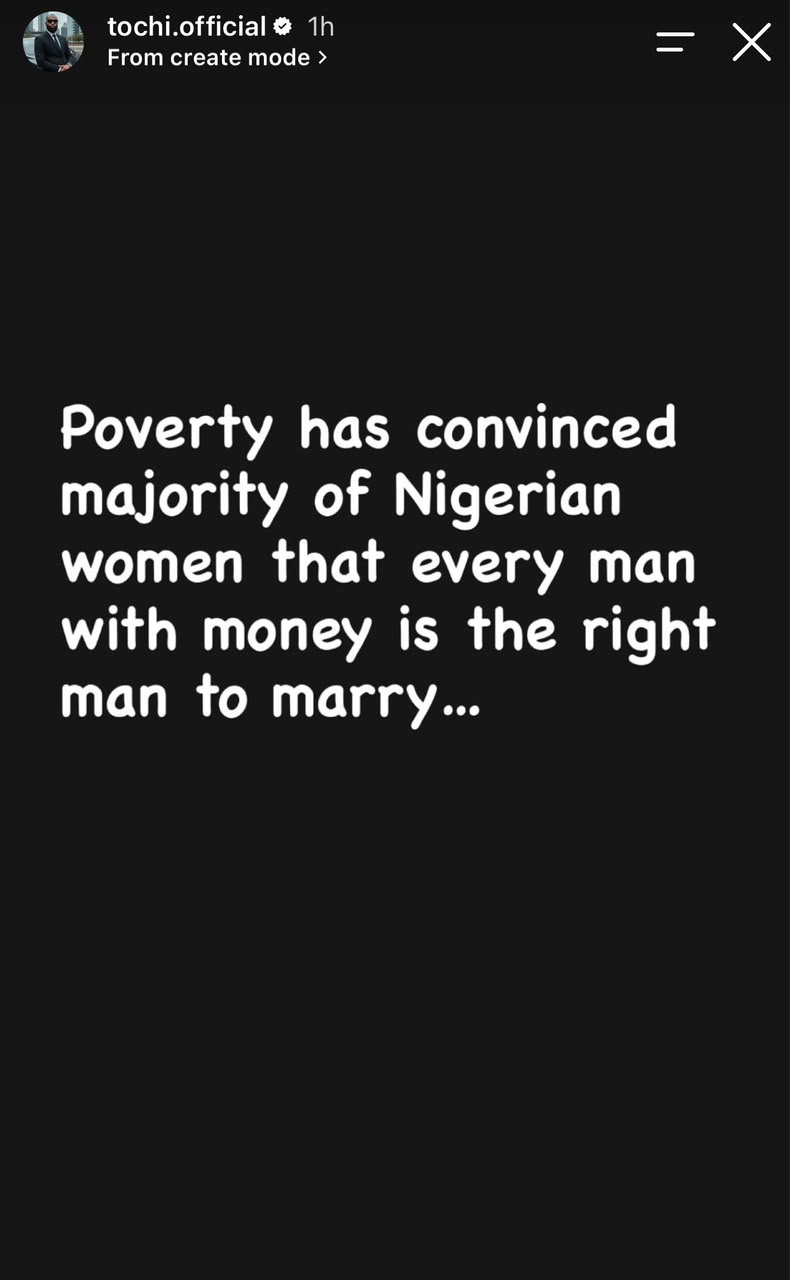 La pobreza ha convencido a la mayoría de las mujeres nigerianas de que todo hombre con dinero es el indicado para casarse - BBNaija